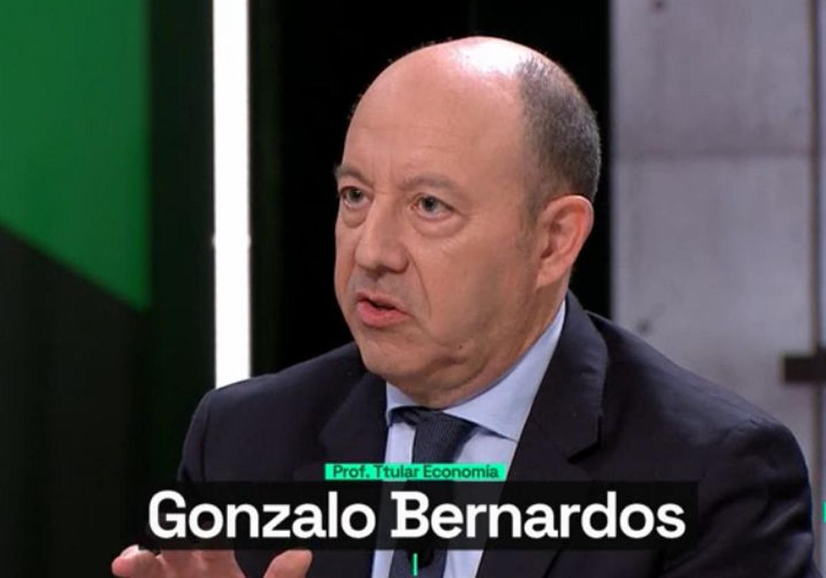 El economista Gonzalo Bernardos durante una de sus intervenciones en LaSexta.