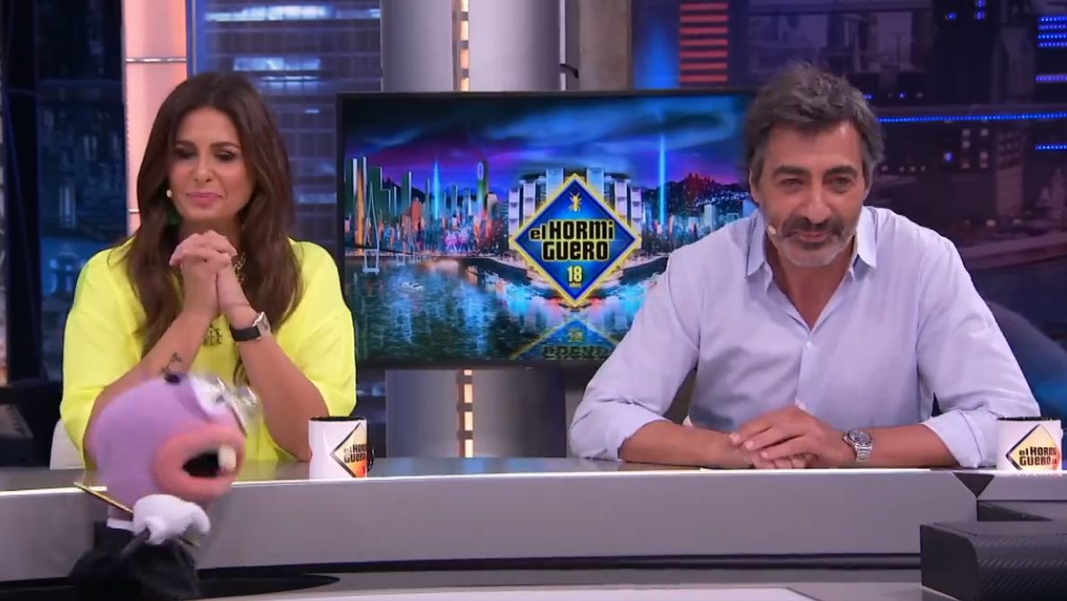 Nuria Roca y Juan del Val en 'El Hormiguero'.