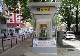 Un kiosco de la ONCE en una imagen de archivo.