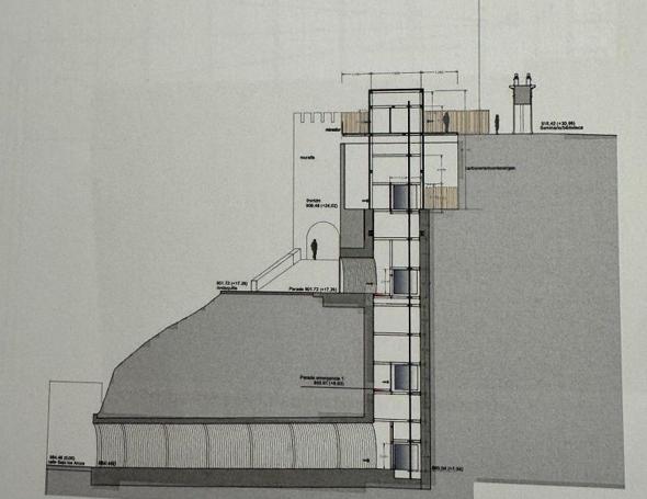 Plano del ascensor