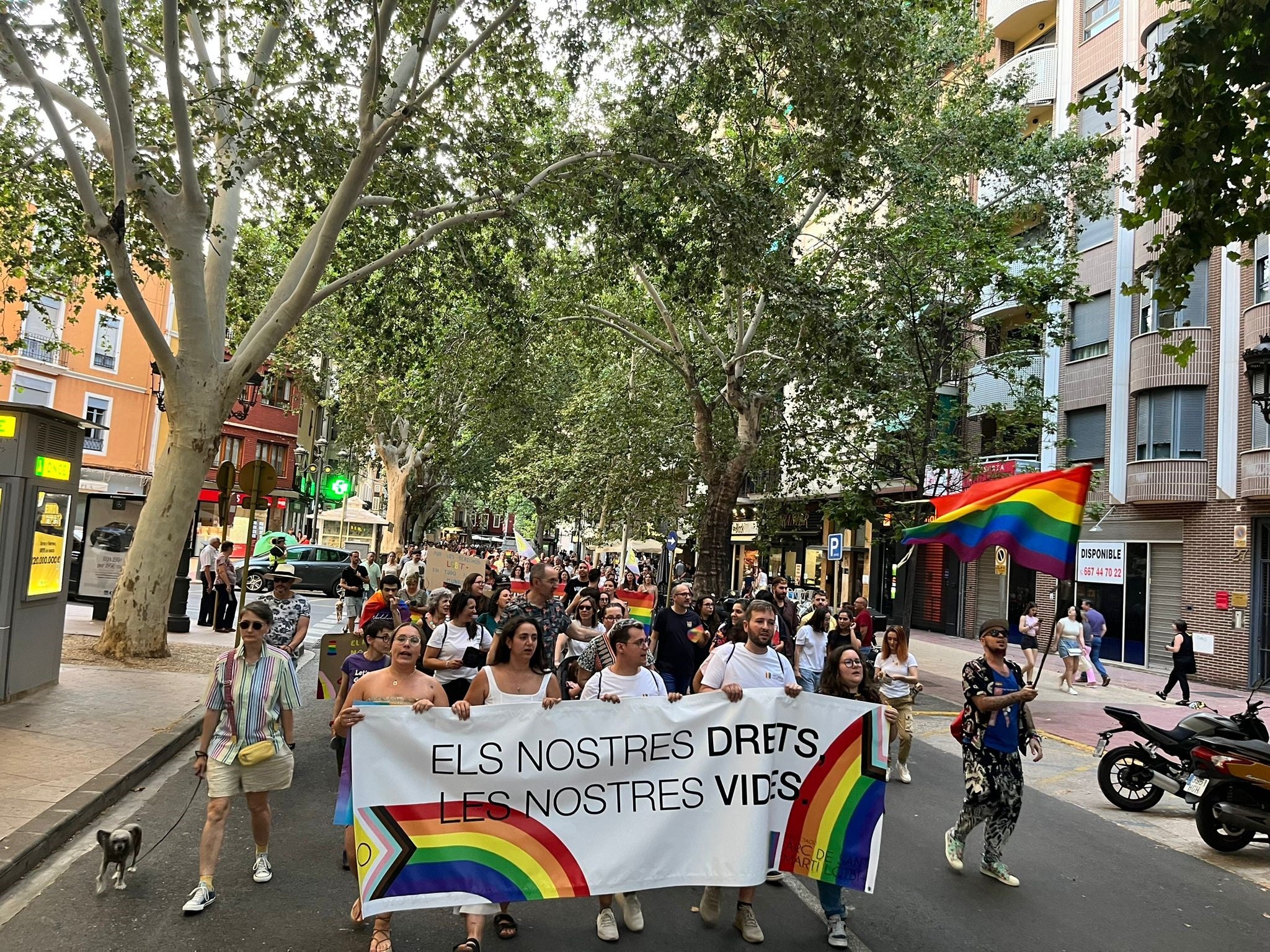 Manifestación Orgullo del pasado sábado en Xàtiva.