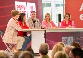 Jordi Mayor, cuando presidió el congreso del PSPV que eligió a Diana Morant nueva secretaria general.