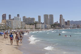 Playa de Poniente en Benidorm