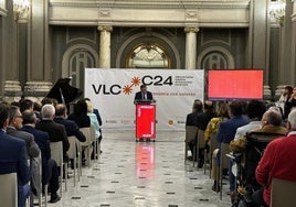 José Antonio Rovira durante la inauguración de Valenciacomo Capital Española de la Economía Social 2024.