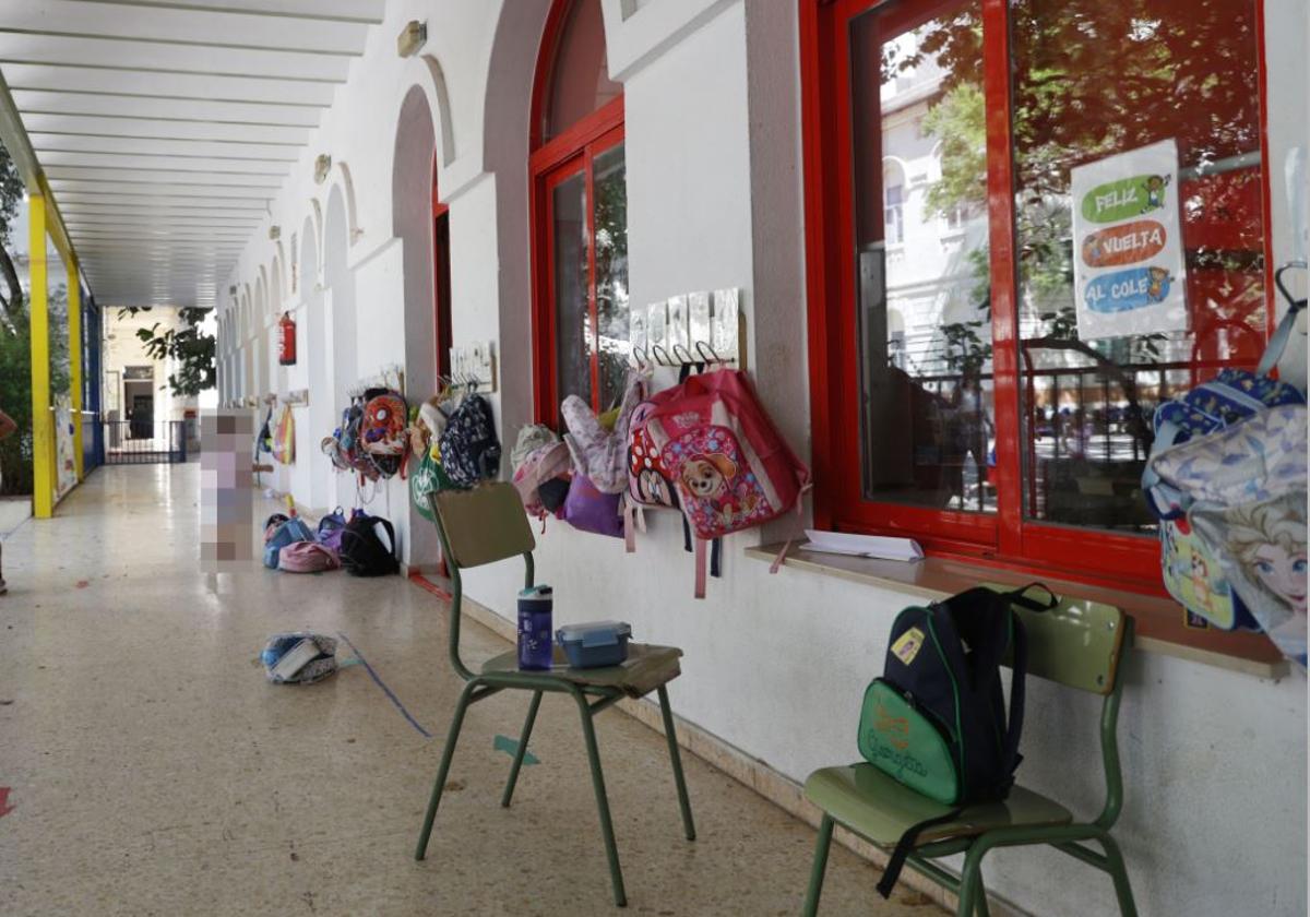 Patio del CEIP Luis Vives de Valencia.