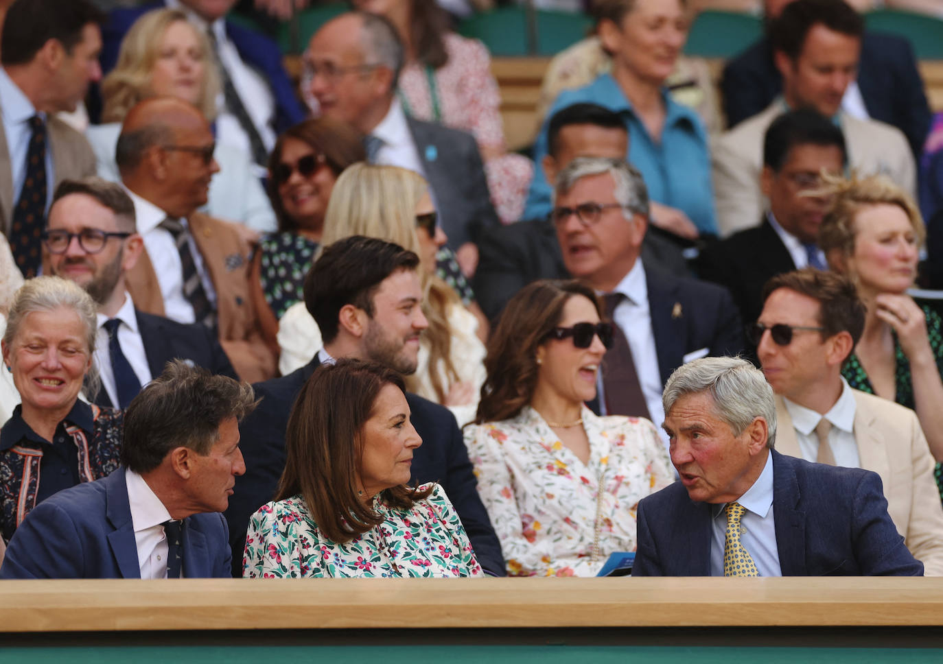 Fotos de los padres de Kate Middleton en Wimbledon