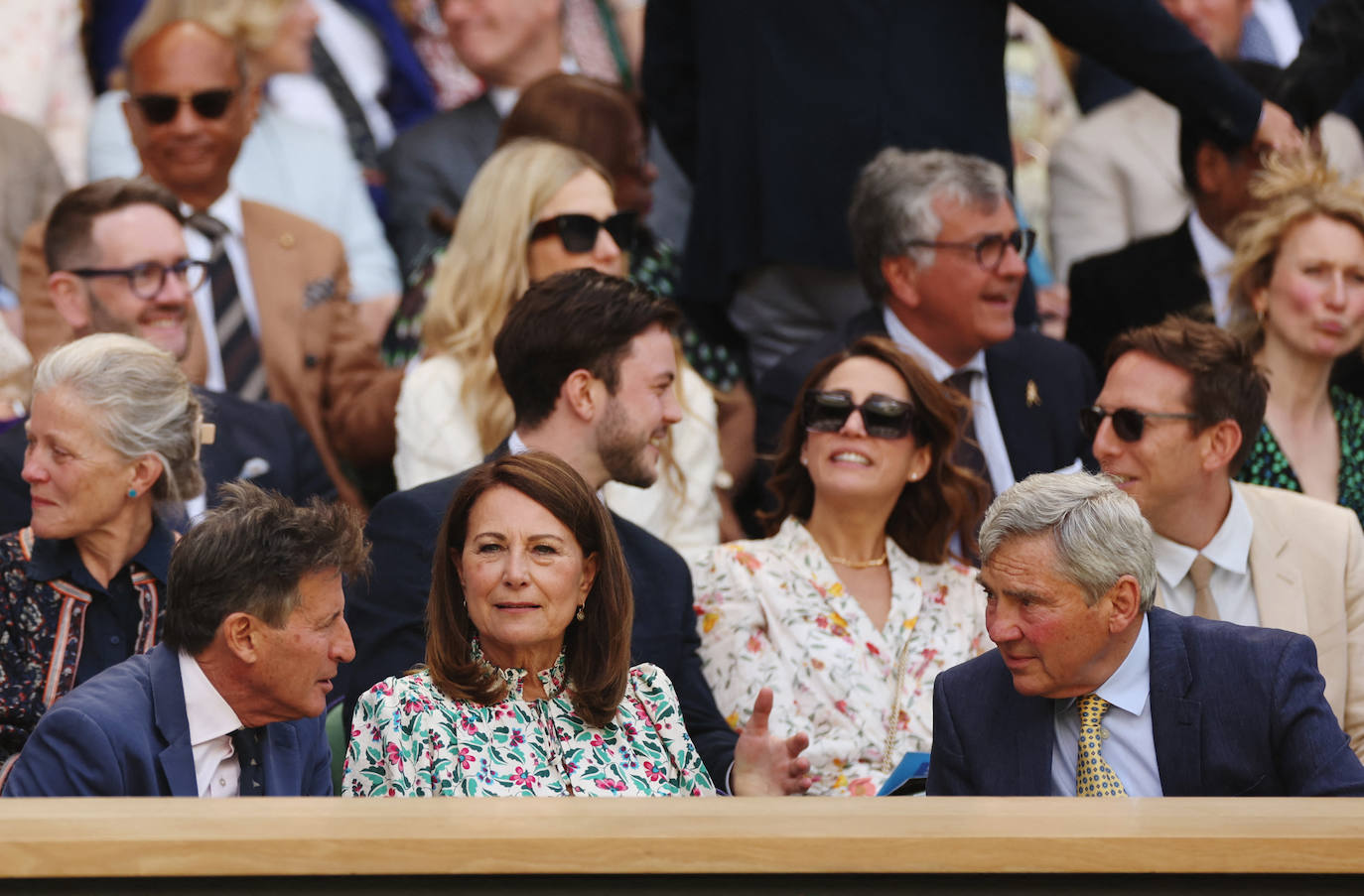 Fotos de los padres de Kate Middleton en Wimbledon