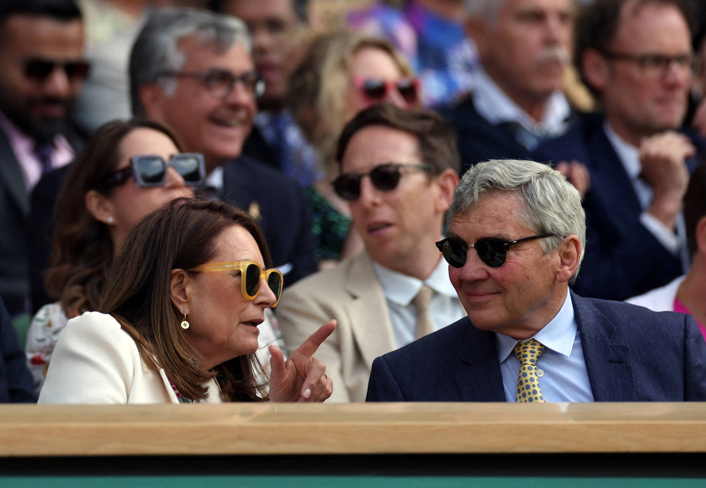 Fotos de los padres de Kate Middleton en Wimbledon