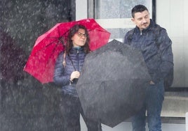 Día de lluvia en la ciudad de Valencia.