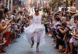 Tradicional carrera con tacones este sábado en Madrid.