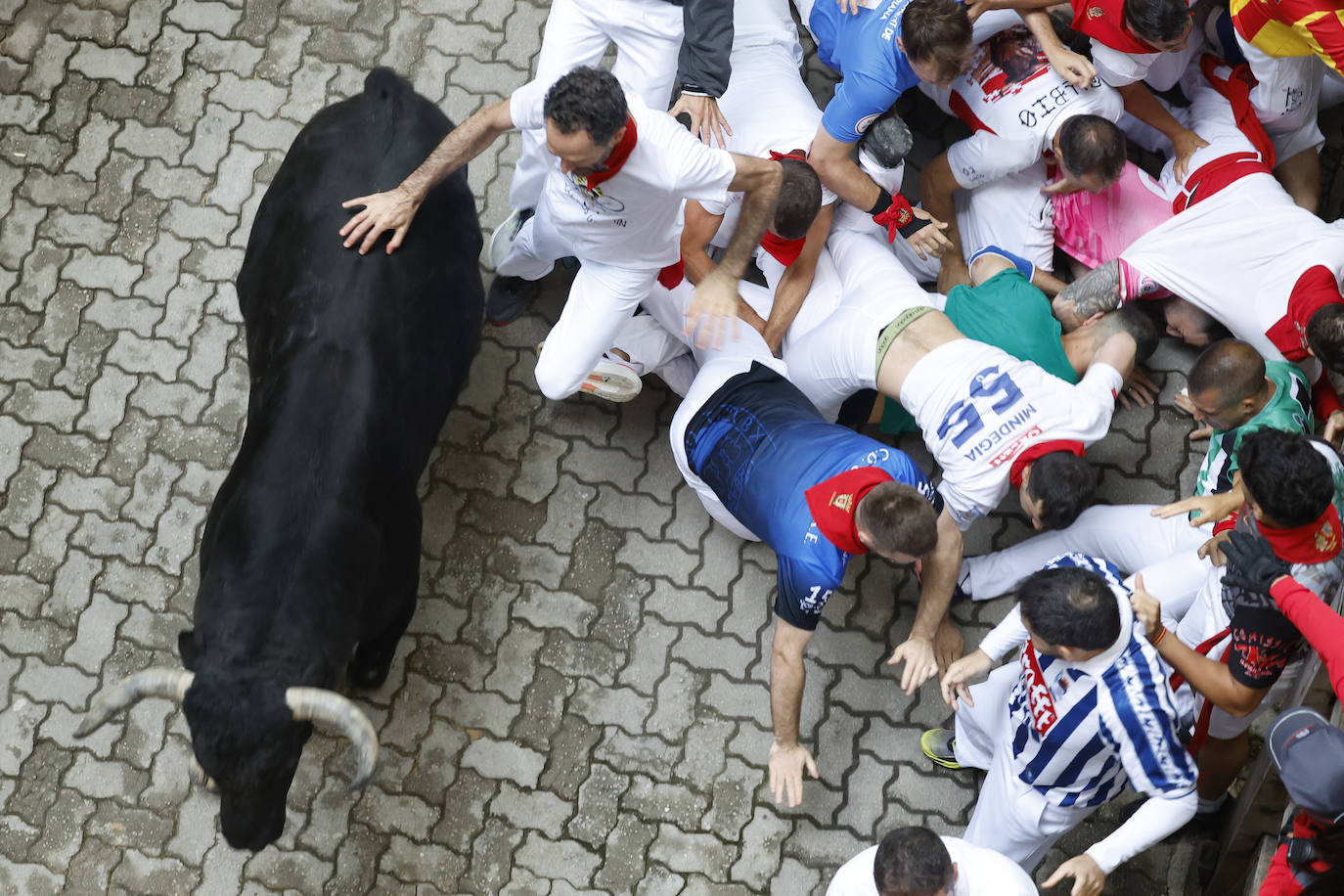 Las mejores imágenes del tercer encierro de San Fermín 2024