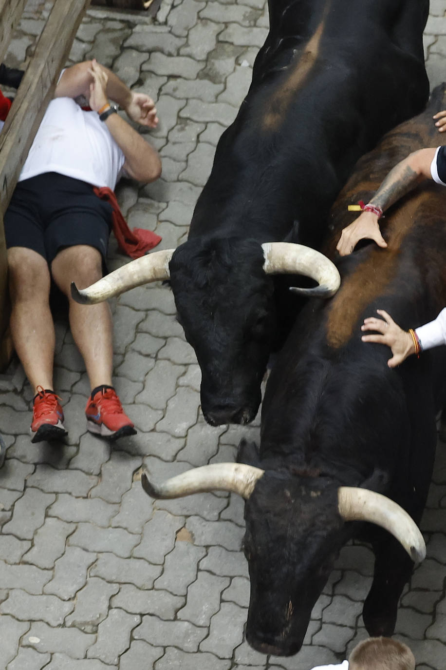 Las mejores imágenes del tercer encierro de San Fermín 2024