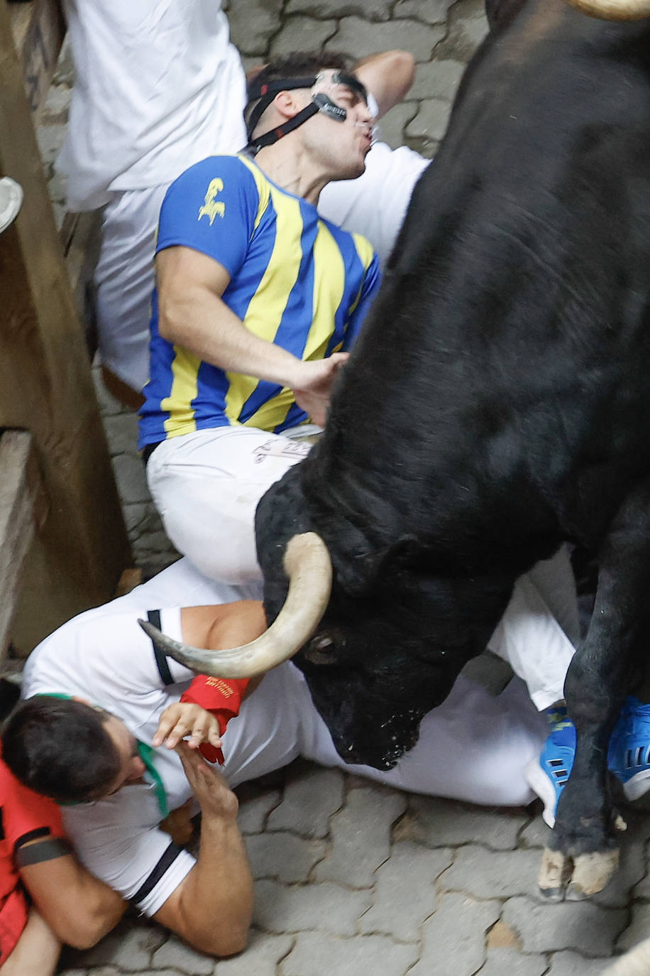 Las mejores imágenes del tercer encierro de San Fermín 2024