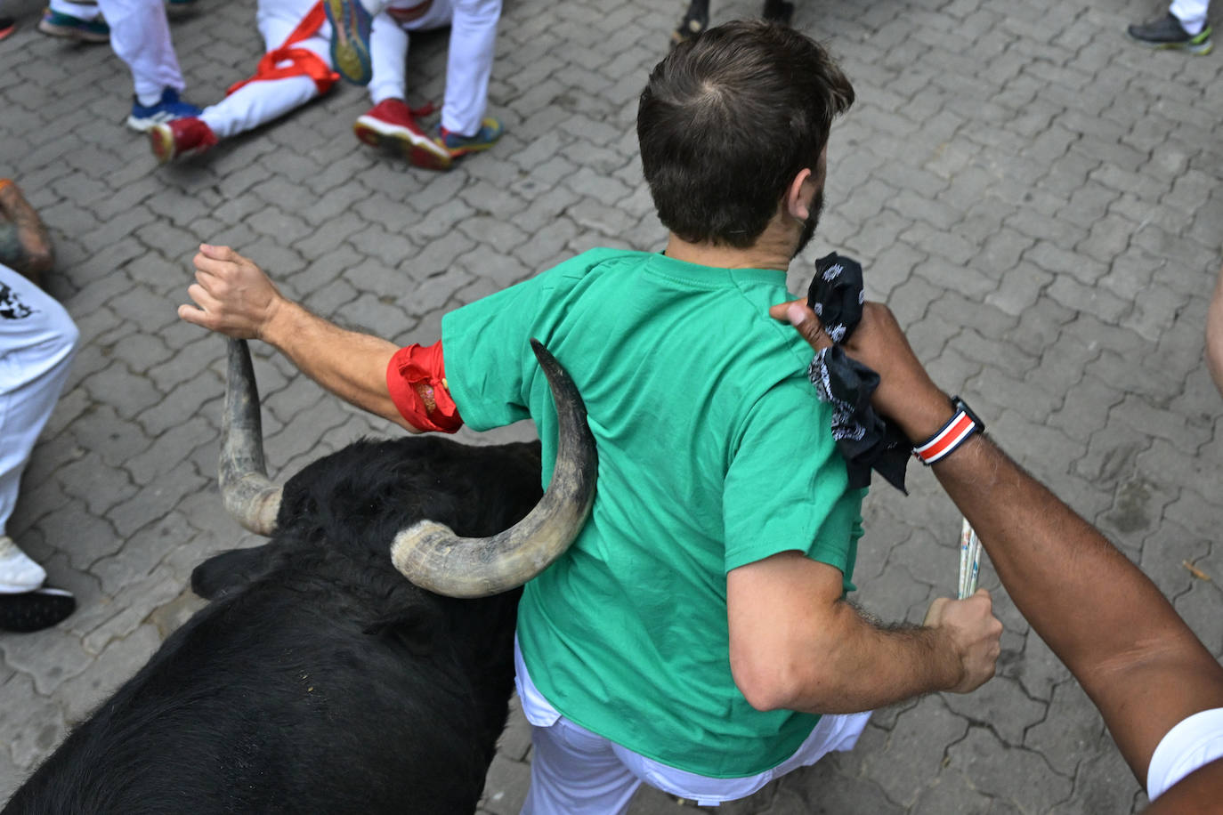 Las mejores imágenes del tercer encierro de San Fermín 2024