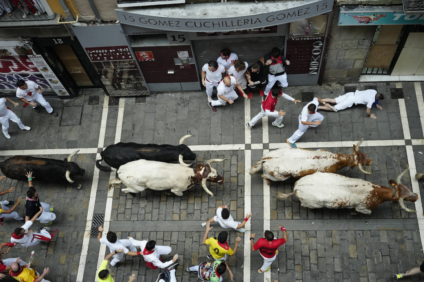 Las mejores imágenes del tercer encierro de San Fermín 2024