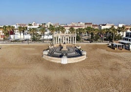 Recreación de la reconstrucción del monumento a Sorolla.