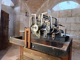 El reloj del campanario restaurado y que podrá ser visitado.