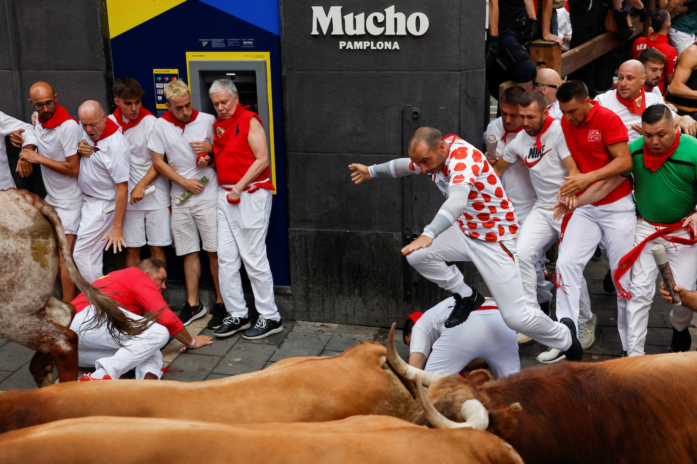 Las mejores imágenes del quinto encierro de San Fermín