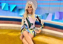 Bibiana Fernández, con un vestido de Pucci.