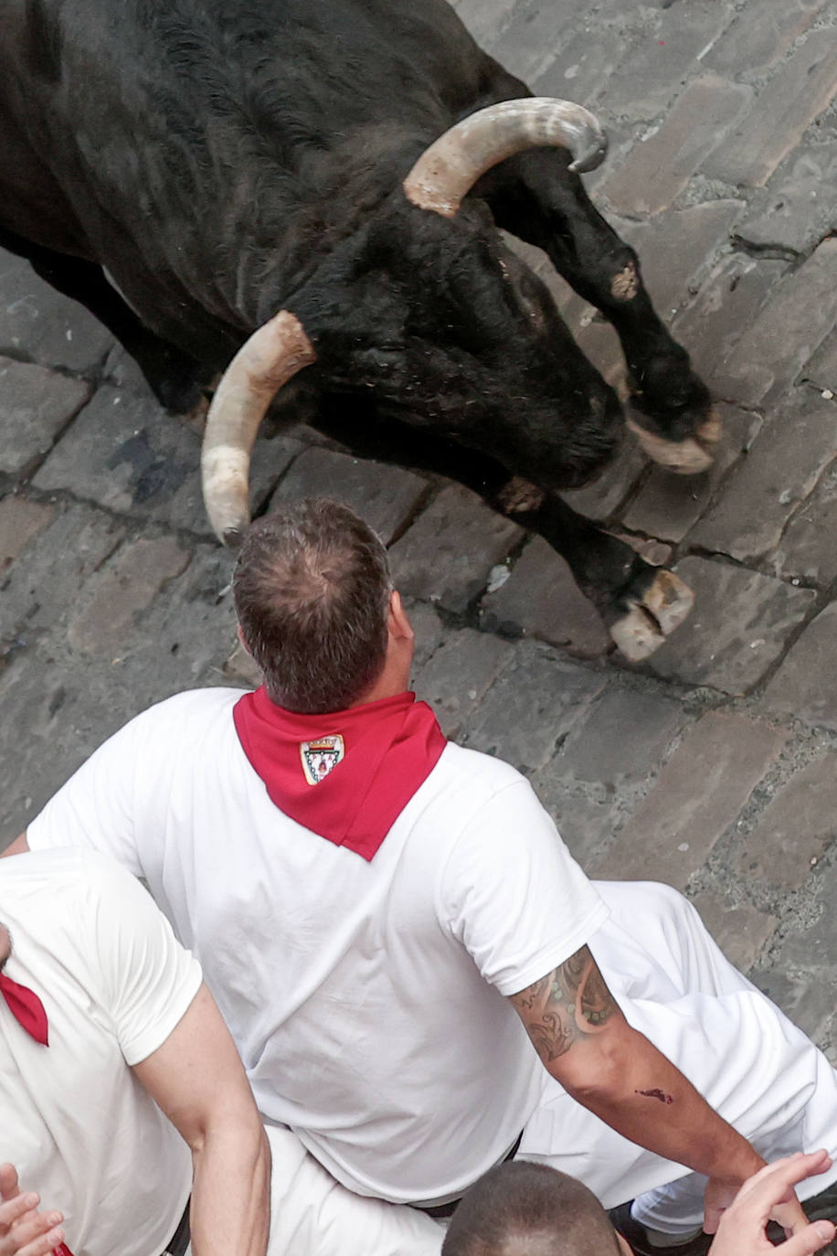 Las mejores imágenes del sexto encierro de San Fermín 2024