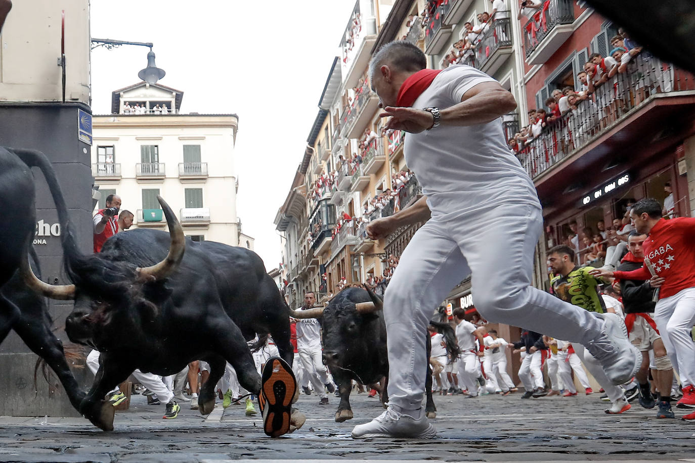 Las mejores imágenes del sexto encierro de San Fermín 2024