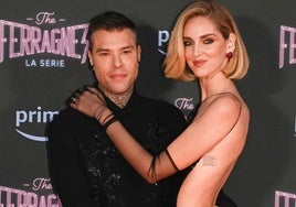 Fedez y su por entonces mujer, Chiara Ferragni, durante la promoción de 'The Ferragnez', su serie-documental para Prime Video.