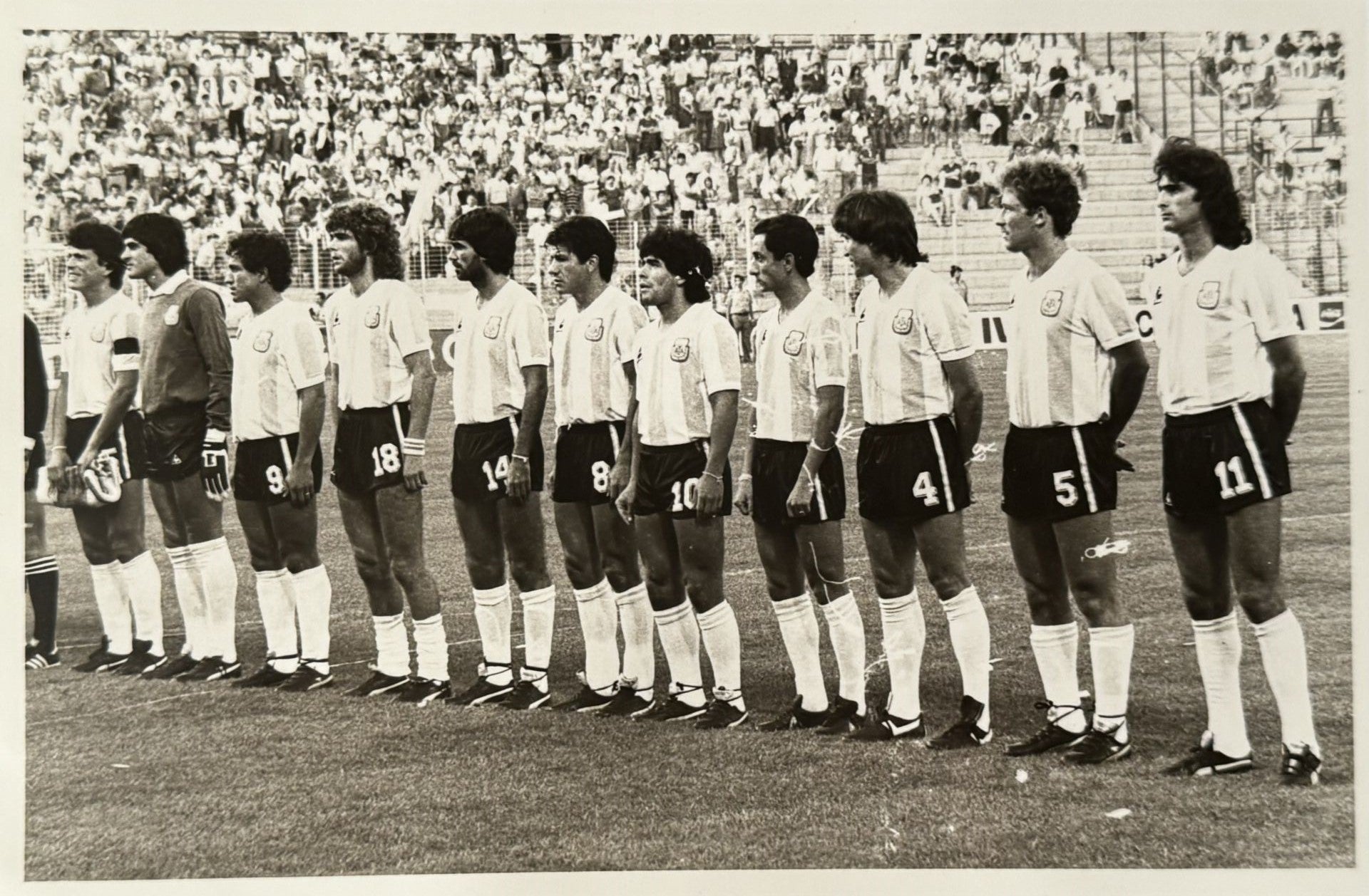 Alineación argentina.