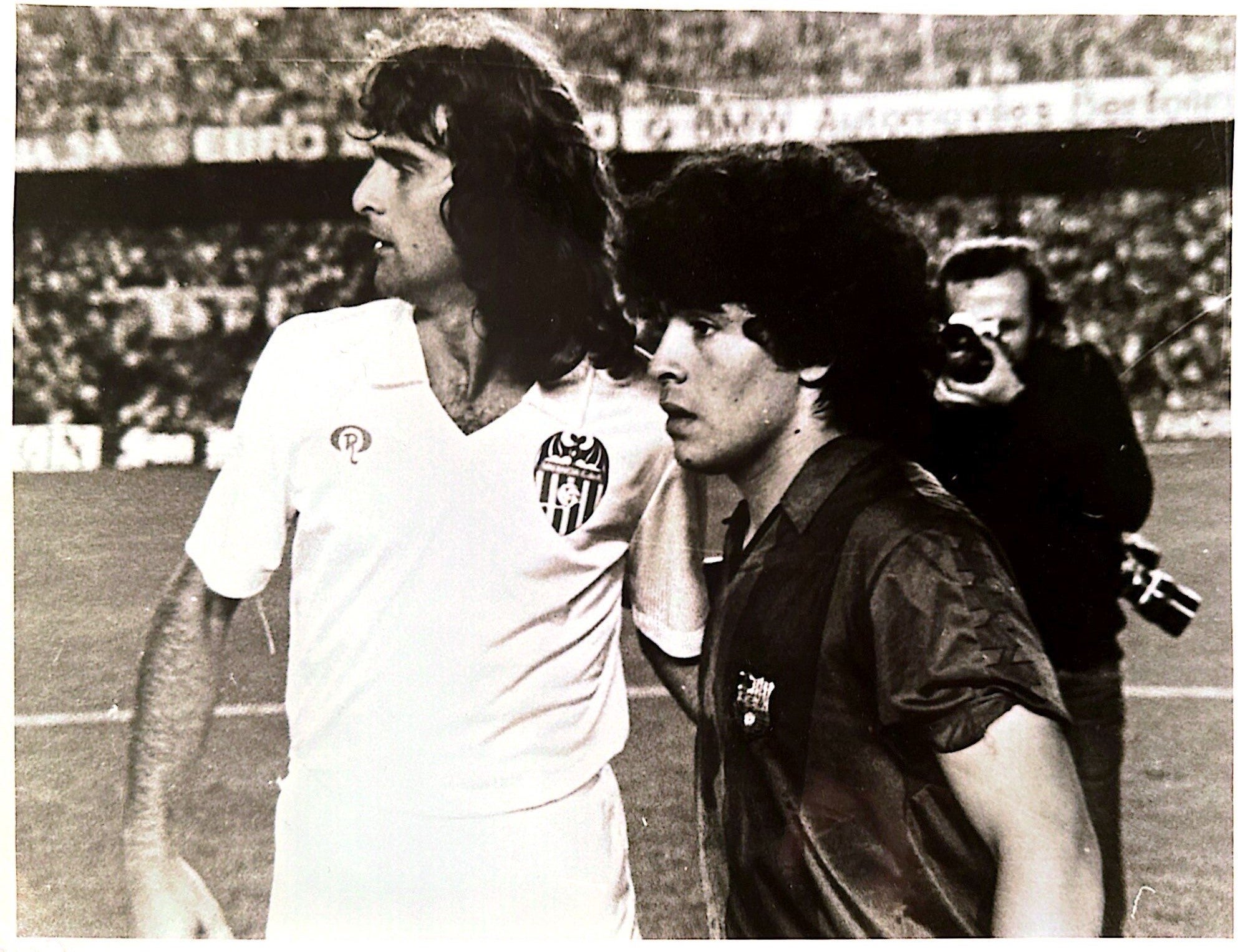 Kempes con Maradona.