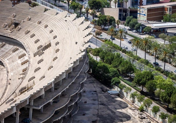 Aspecto del futuro estadio de Mestalla.