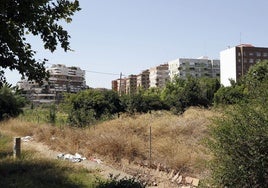 Terrenos donde se desarrollará el futuro PAI de Benimaclet al norte de la ciudad.