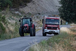 Bomberos en una imagen de archivo