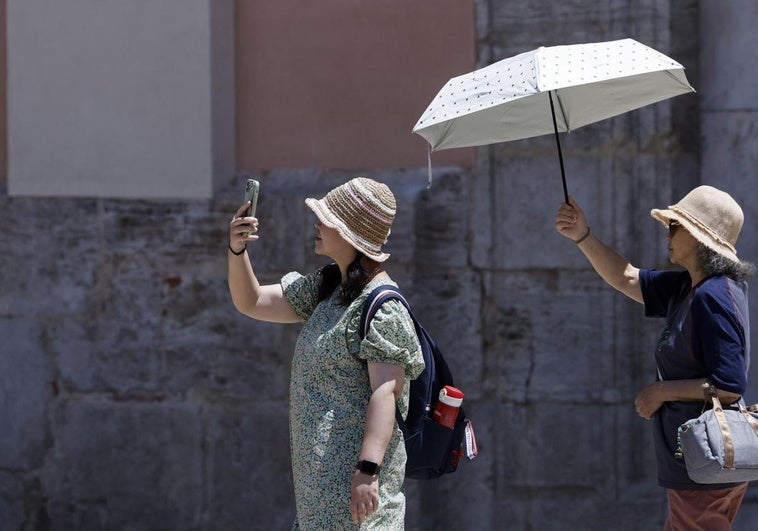 Jornada de calor en Valencia, esta semana.