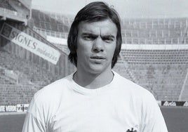 José Cerveró, lateral izquierdo del Valencia CF entre 1973 y 1983.