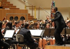 Certamen Internacional de bandas en el Palau de la Música.