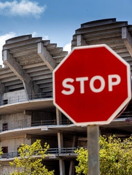 Exterior del nuevo estadio del Valencia.