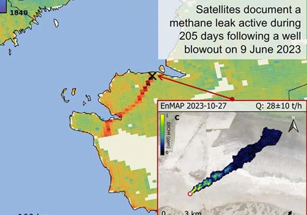 Un estudio de la Universidad Politécnica de Valencia detecta la mayor fuga de metano jamás registrada 