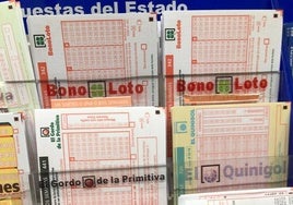 Boletos de los sorteos más habituales.