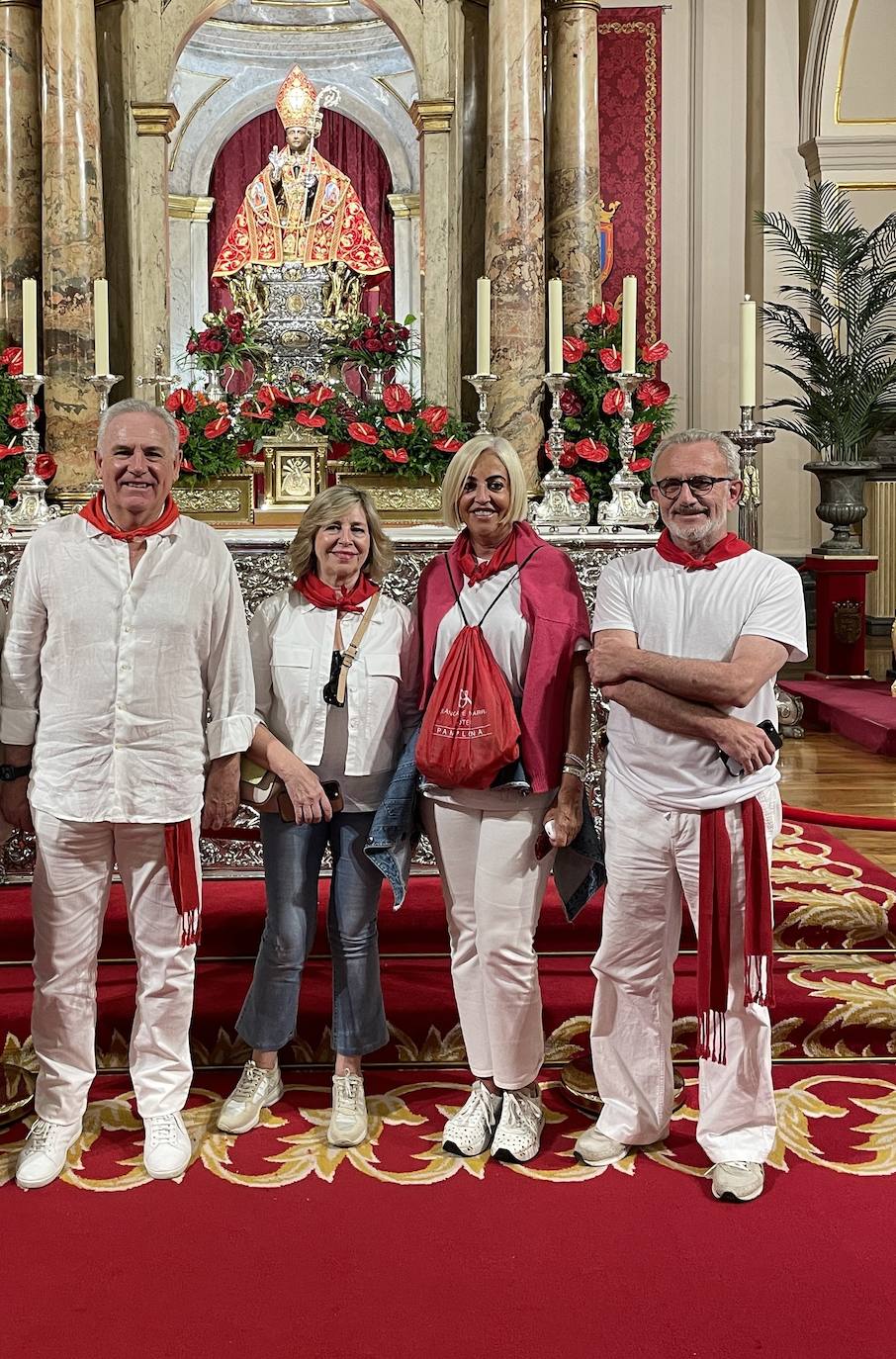 Carlos Zafrilla, Amparo García Chapa, Julia Pérez Broseta y Sergio Terol en Pamplona.