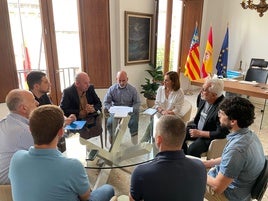 Reunión de los alcaldes de La Llosa de Ranes y Rotglà con el diputado de Ciclo Hidráulico.