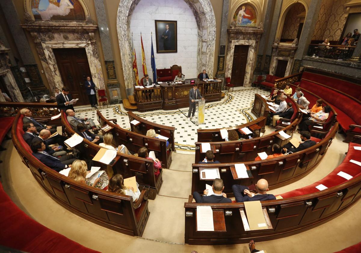 Pleno en el Ayuntamiento de Valencia, este martes.