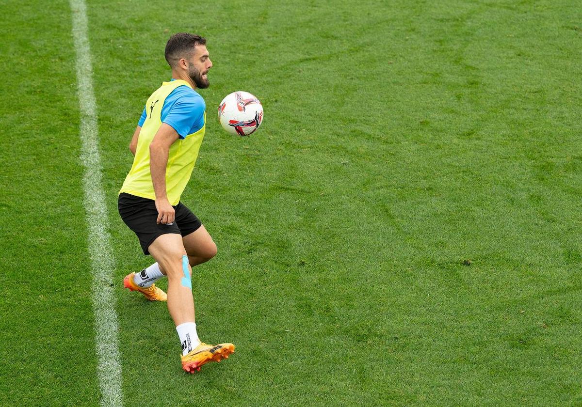 Luis Rioja, en un entrenamiento.