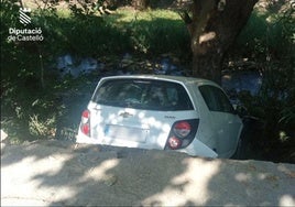 El coche accidentado.