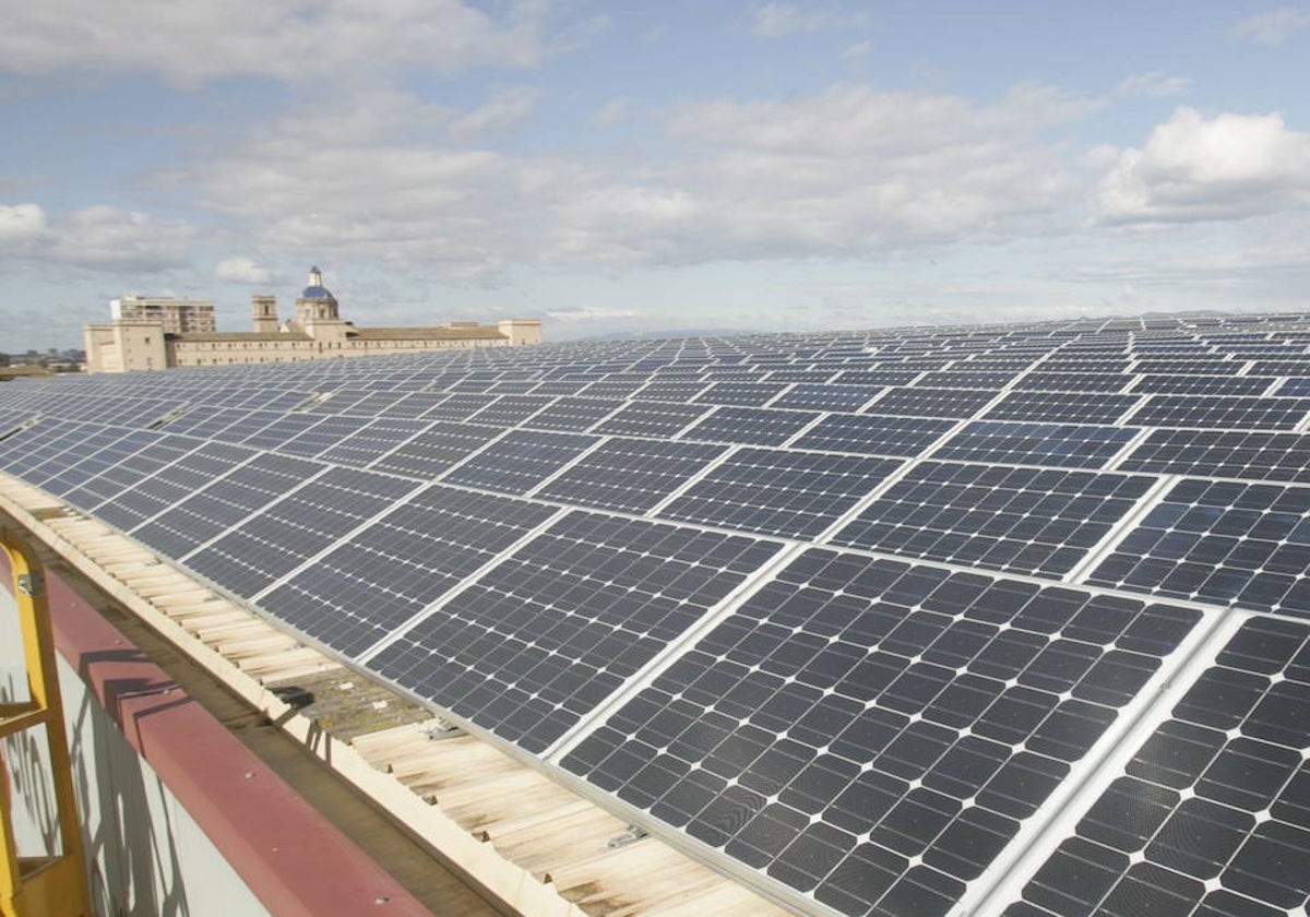 Paneles de una planta fotovoltaica, en una imagen de archivo.