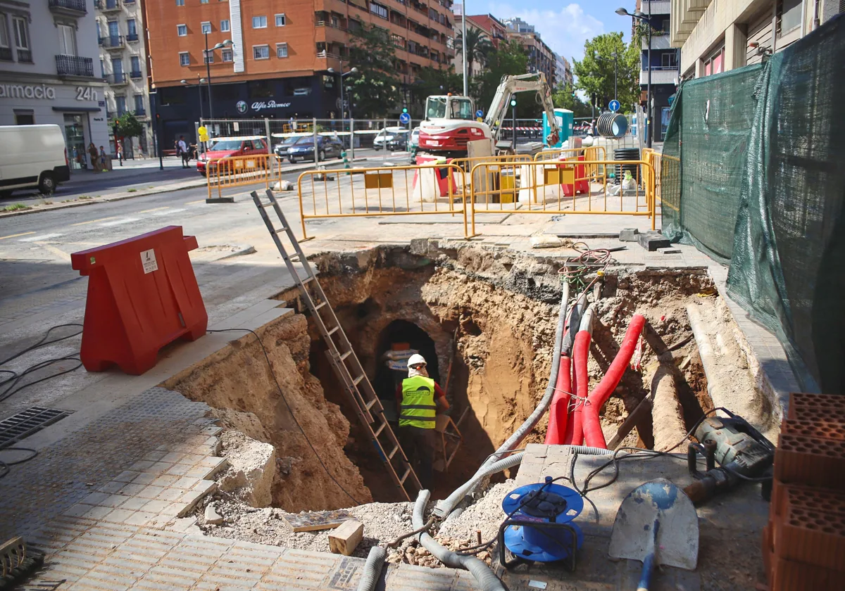 Obras eternas en las grandes avenidas de Valencia 