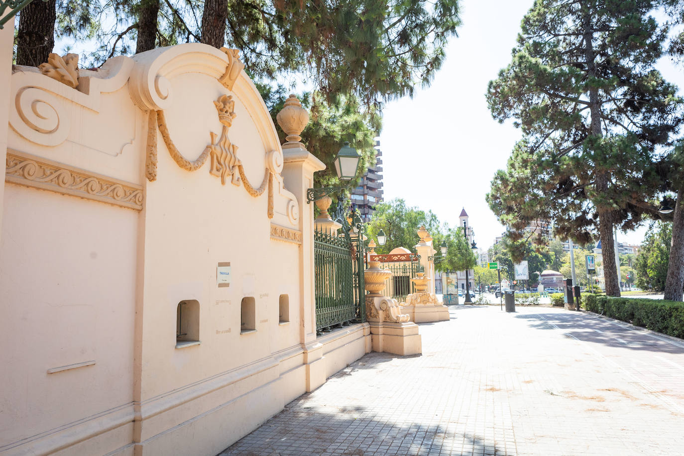 Fotos: la Alameda se prepara para la Batalla de Flores