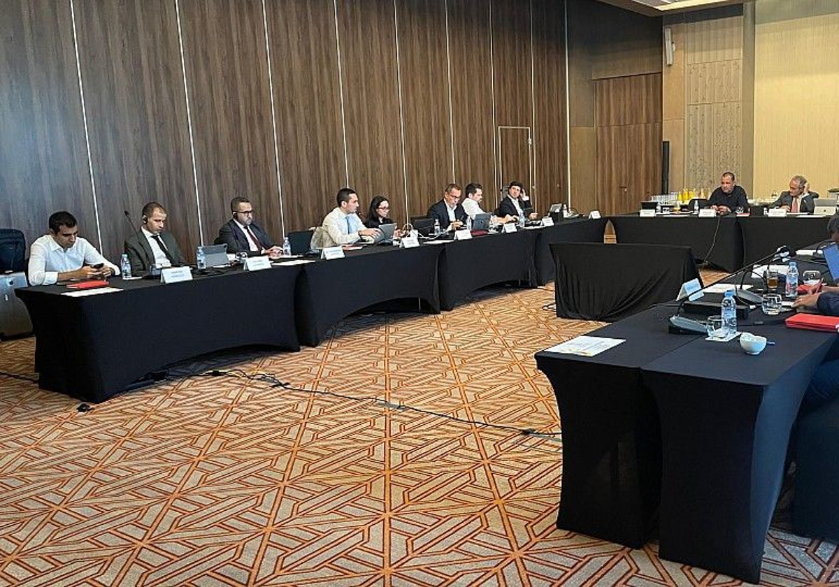 Última reunión, celebrada en Agadir, con los miembros de las tres Federaciones implicadas en la candidatura conjunta para el Mundial.