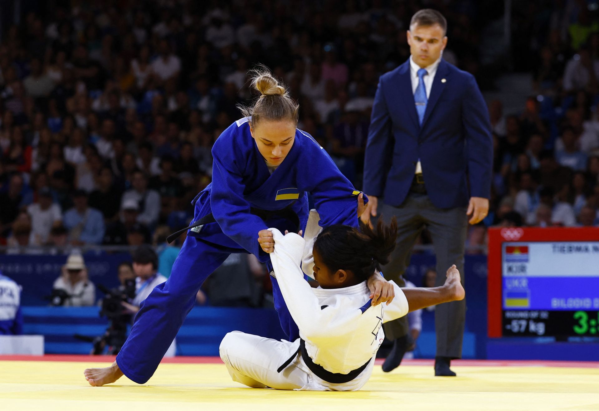 El combate de la judoca de Kiribati