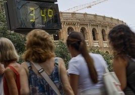 El calor aprieta fuerte en Valencia.