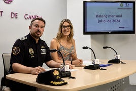 Balance de seguridad en Gandia.