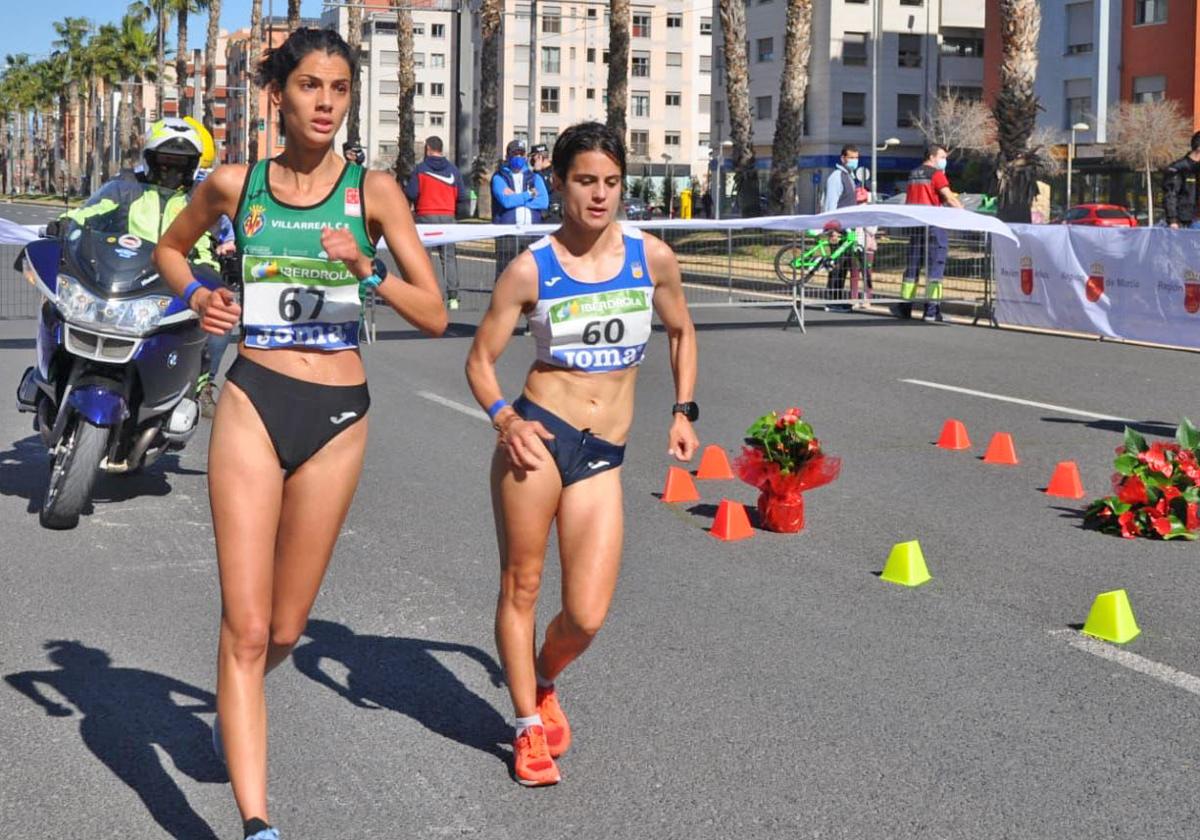 María Pérez, en una competición de clubes.